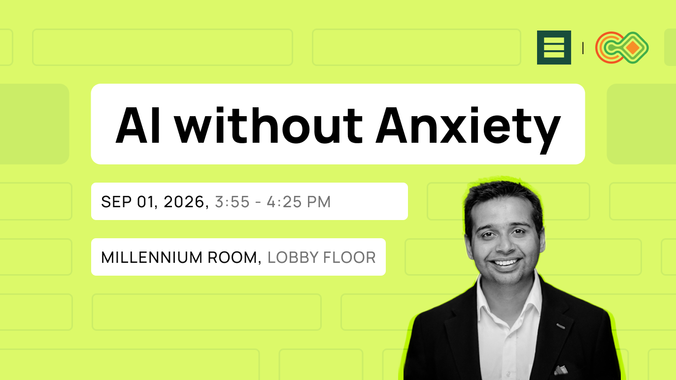 Mohit Chawla's AI Without the Anxiety: How AI Empowers Every Role in Your Agency session at BrokerTech Connect Chicago 2026